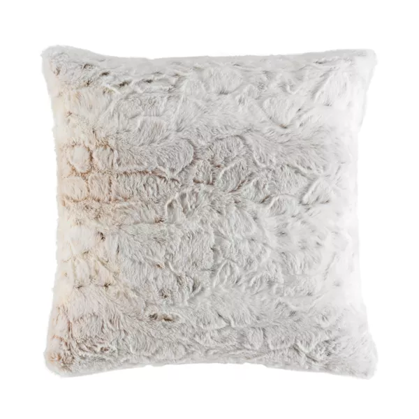 Coussin carr� imitation fourrure (45 x 45 cm) Alaska Ecru