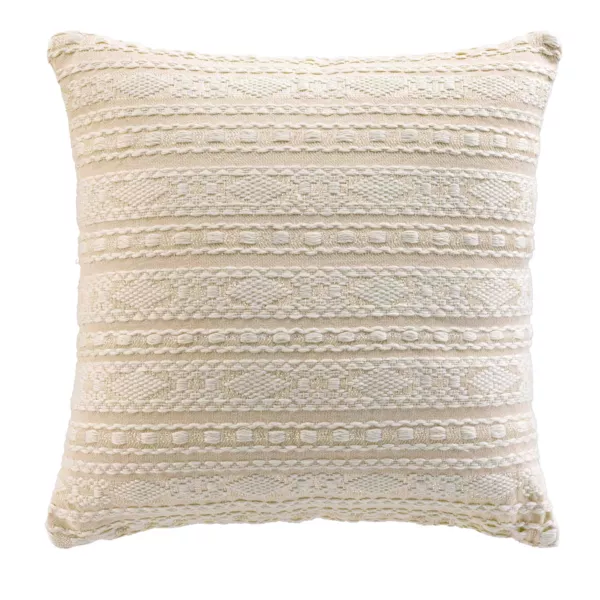 Funda de coj�n cuadrada de poli�ster-algod�n (40 x 40 cm) Ilies Marfil