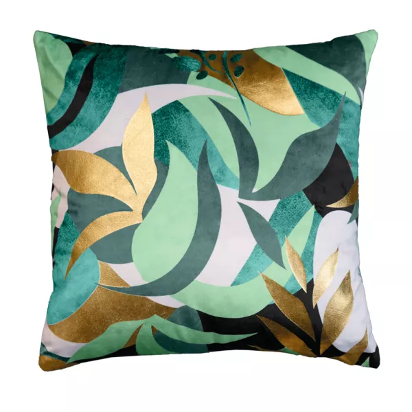 Housse de coussin carr�e velours (40 x 40 cm) Bor�ale Vert