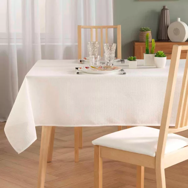 Nappe rectangulaire (150 x 250 cm) Stella Blanche