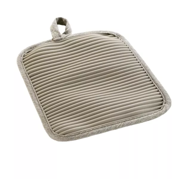 Grydelap med lomme i bomuld (18,5 x 18,5 cm) Adam Beige