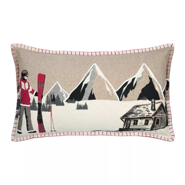 Coj�n rectangular de algod�n (35 x 60 cm) Villard Multicolor