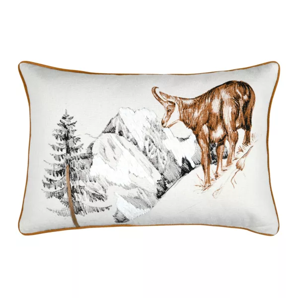 Rechteckiges Baumwollkissen (40 x 60 cm) Wildforest Camel