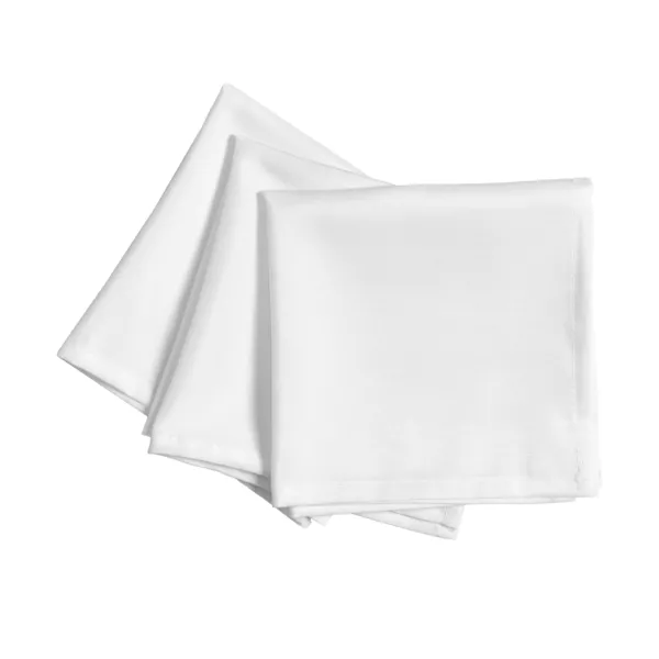 Set van 3 servetten polyester (40 x 40 cm) Elise Wit
