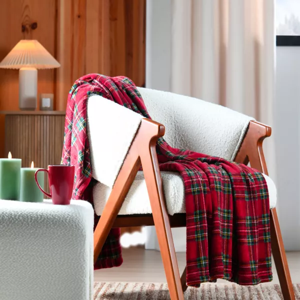 Plaid doux (130 x 160 cm) Willis tartan Rouge