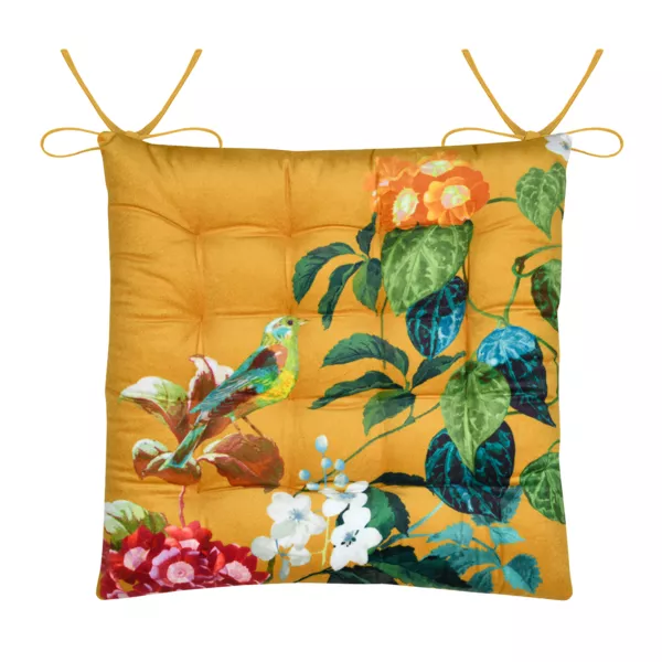 Coussin de chaise carr�e coton (38x38 cm) Emmy Multicolore