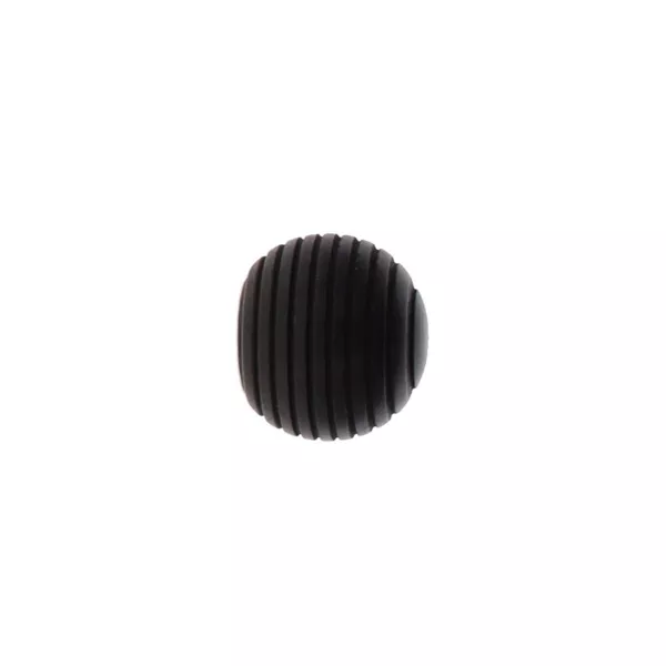 Lot de 2 embouts tringle bois (D28 mm) Nils galaxie Noir mat