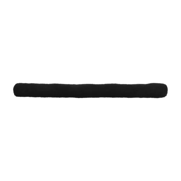 Coussin bas de porte simple bouclette (80 cm) Lucien Noir
