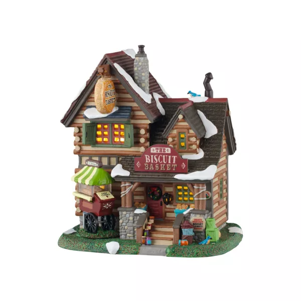 Beleuchtetes Weihnachtsdorf Lemax Biscuit Basket