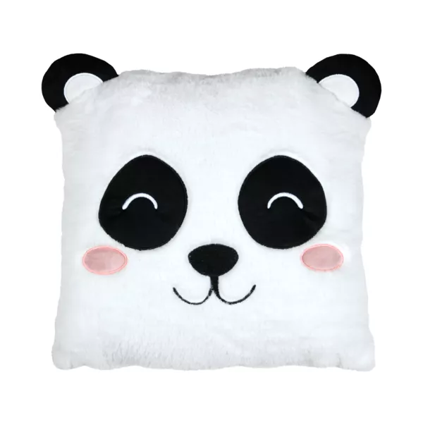 Vierkant kinderkussen (40 x 40 cm) Zamis Panda Wit