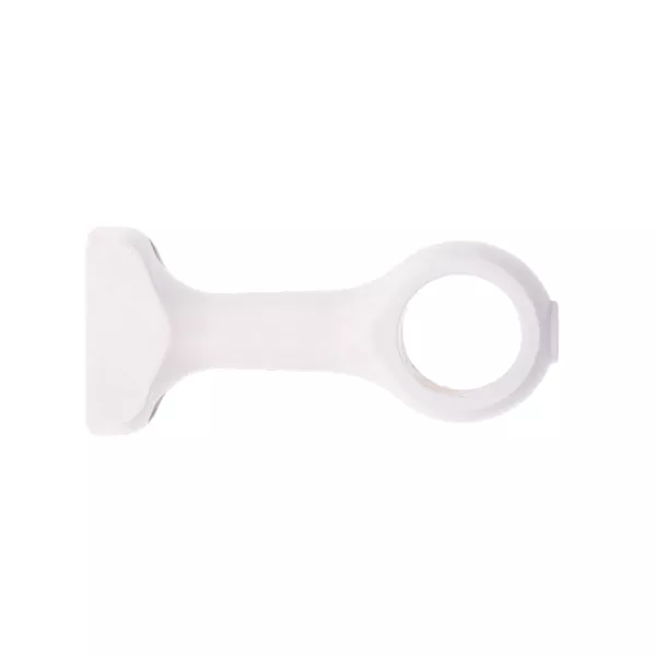 Lote de 2 soportes madera (L110 / D28 mm) Nils Blanco