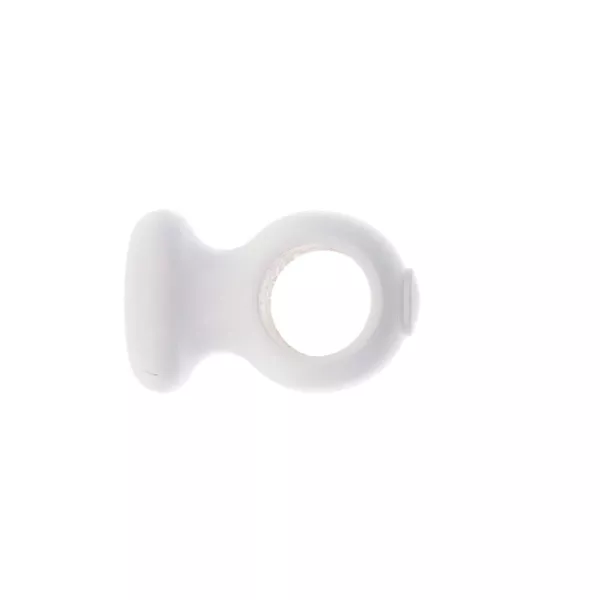 Lote de 2 soportes de techo para barra madera (L50 / D28 mm) Blanco