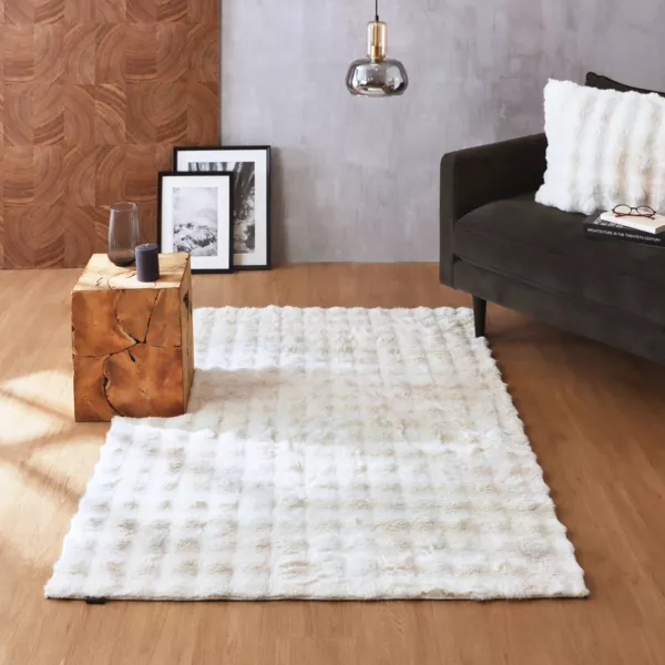 Kunstpelst�ppe (120 x 170 cm) Toronto Elfenben