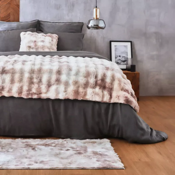 Dekbed nepbont (90 x 220 cm) Toronto Taupe