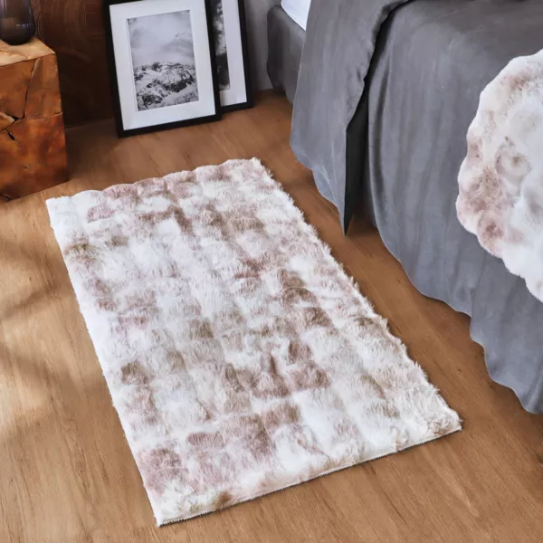 Alfombra de piel sint�tica (60 x 120 cm) Toronto Taupe