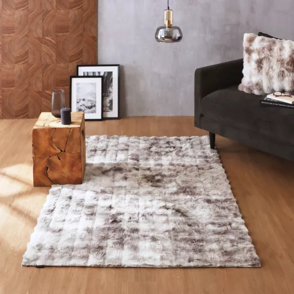 Nepbont tapijt (120 x 170 cm) Toronto Taupe