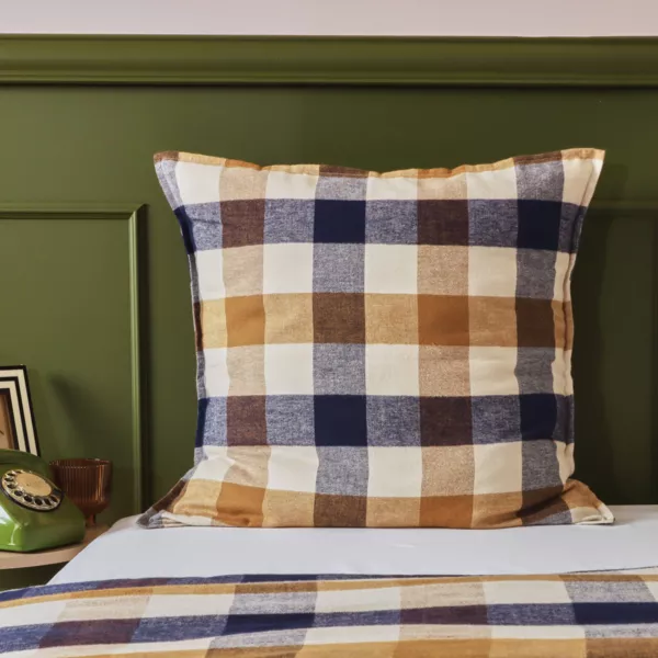 Quadratischer Kissenbezug Baumwollflanell (63 x 63 cm) Nina Karos Mehrfarbig