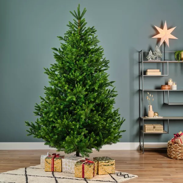 �rbol de Navidad artificial (H240 cm) Abies Nordmann Verde abeto
