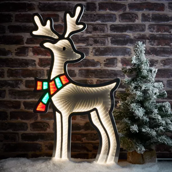 Reno luminoso 363 LED (H85 cm) Infinity Blanco frío y multicolor