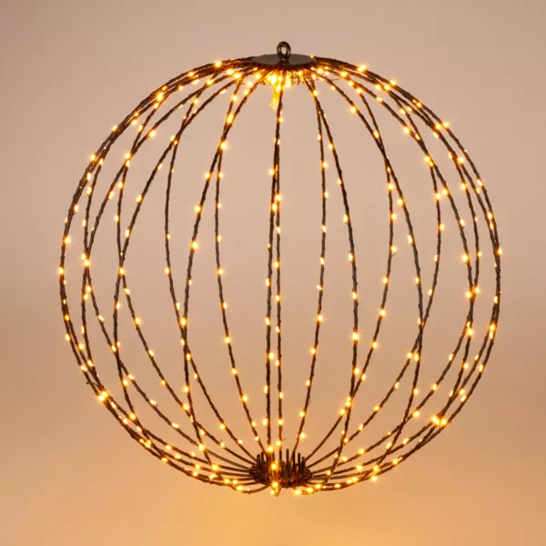 Ballon de No�l lumineux 320 LED (D50 cm) Blanc chaud