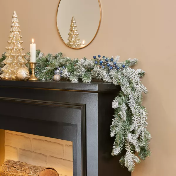 Granguirlande Aspen (270 cm - D20) Gr�n med sneeffekt