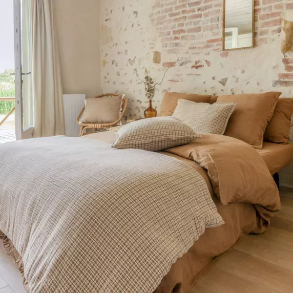 Edredon coton (90 x 220 cm) Marius Marron