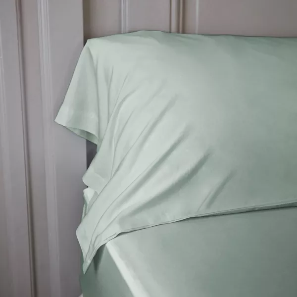 Nackenrollenbezug Bambus-Satin (L185 cm) Sienna Eukalyptusgr�n