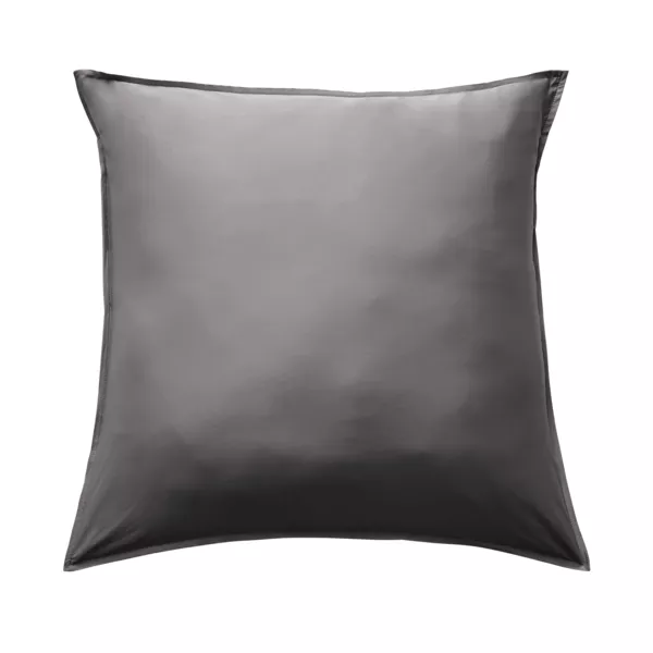 Federa quadrata in raso di bamb� (63 cm) Sienna Grigio granito