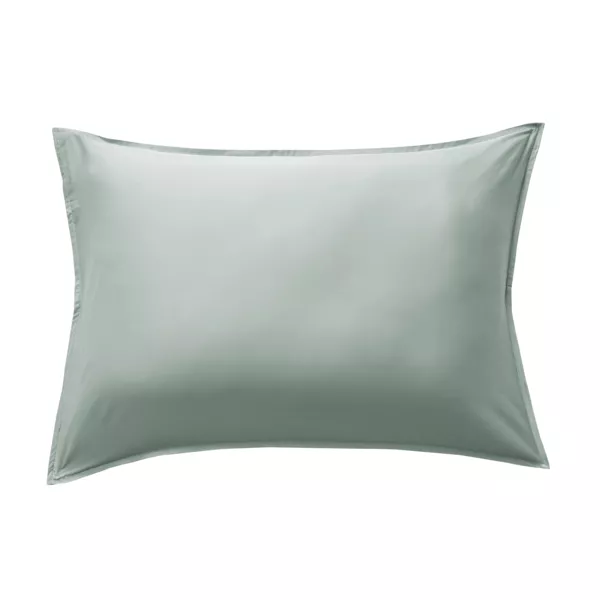Federa cuscino letto rettangolare in raso di bamb� (50 x 70 cm) Sienna Verde eucalipto