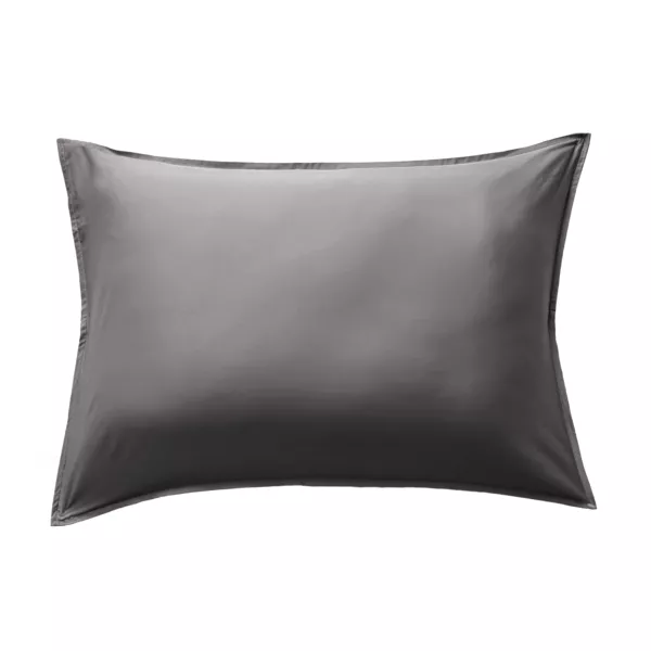 Federa rettangolare in raso di bamb� (70 cm) Sienna Grigio granito
