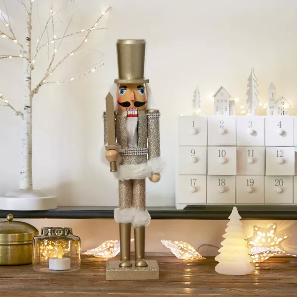 Soldat Casse-noisette en bois (H38 cm) Chevalier Champagne