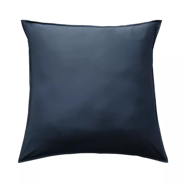 Federa quadrata in raso di bamb� (80 x 80 cm) Sienna Blu notte