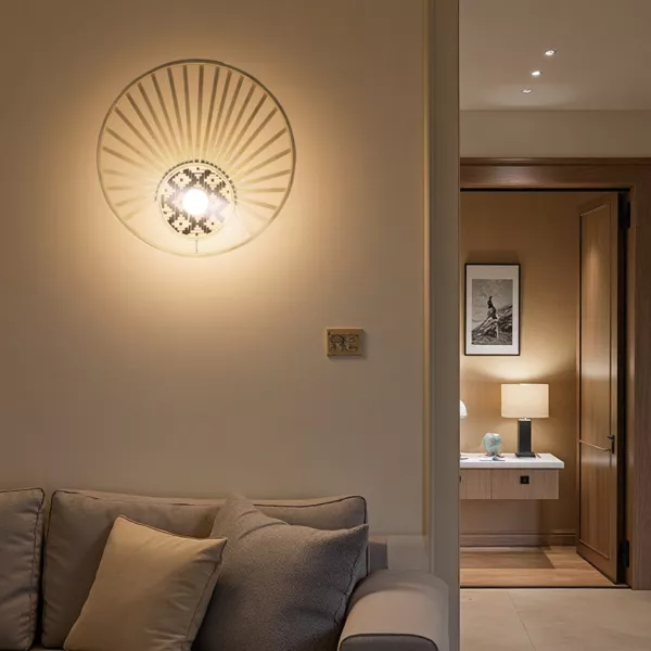 Lampada da parete in bamb� (D50 cm) Lagunee Naturale