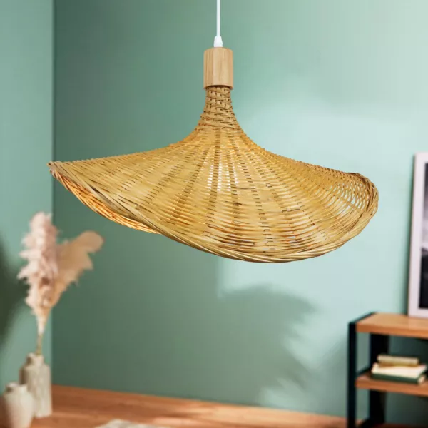 Hanglamp van bamboe (D55 cm) Kalahari Natuurlijk