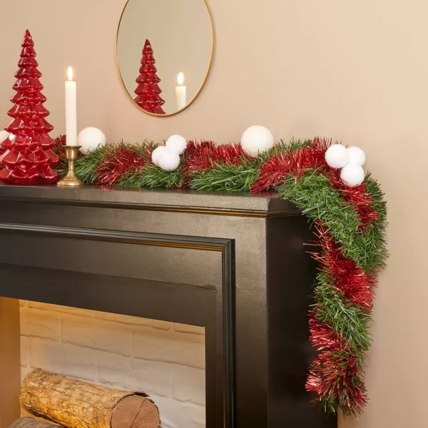 Ghirlanda per albero di Natale (270 cm) Festivit� Rosso e Verde