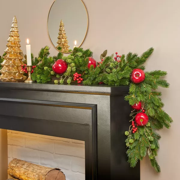 Granguirlande af gran (180 cm) S�de �bler R�d