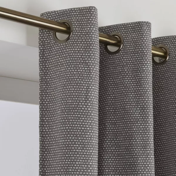 Rideau tissage jacquard (140 x 240 cm) Oscar Gris anthracite
