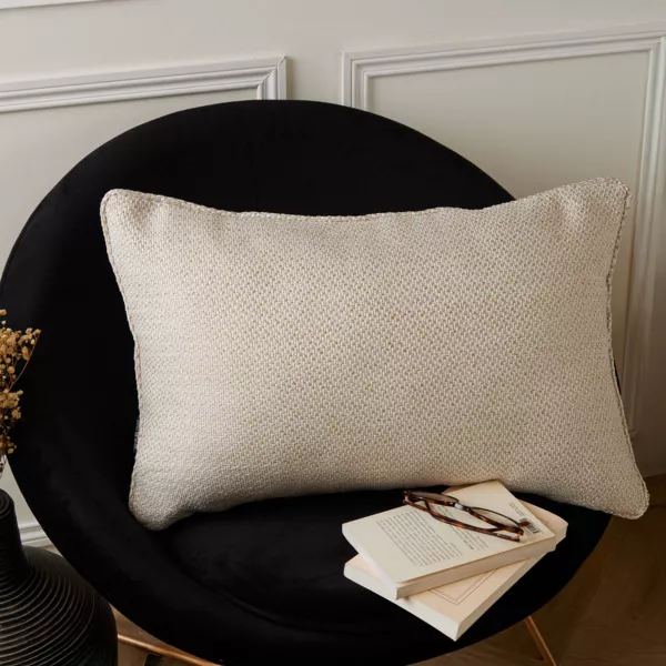 Cuscino rettangolare effetto m�lange (40 x 60 cm) James Beige Sabbia