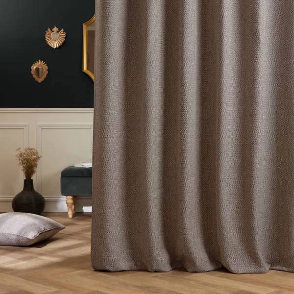 Gordijn met gem�leerd effect (180 x 260 cm) James Kiezelgrijs