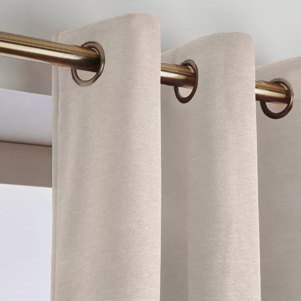 Thermisch verduisterend gordijn (280 x 240 cm) Middernacht Taupe