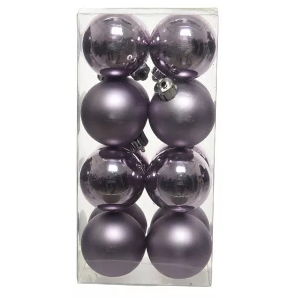 Lot de 16 boules de No�l (D40 mm) Alpine Lilas