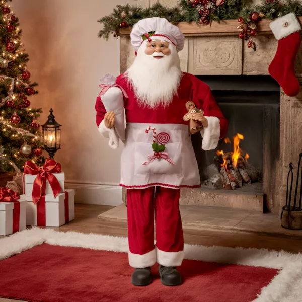 Traditioneller Weihnachtsmann (H120 cm) Gautier der Koch