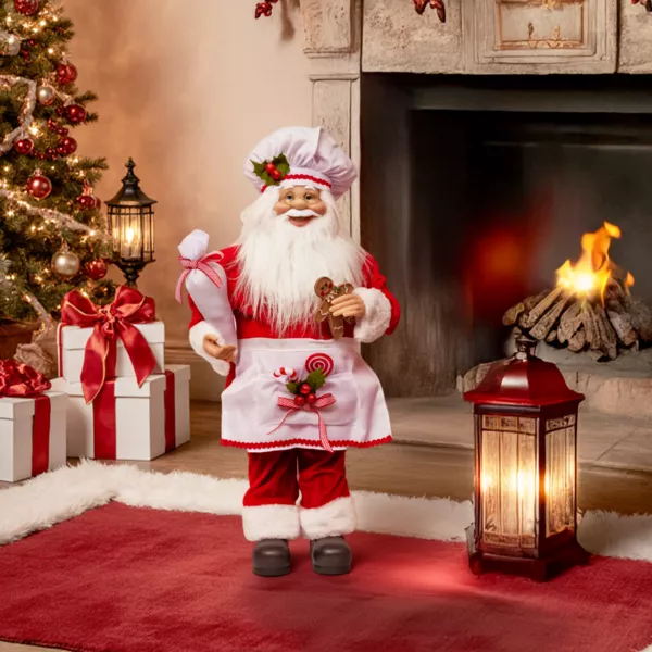 Babbo Natale tradizionale (H60 cm) Gautier il cuoco