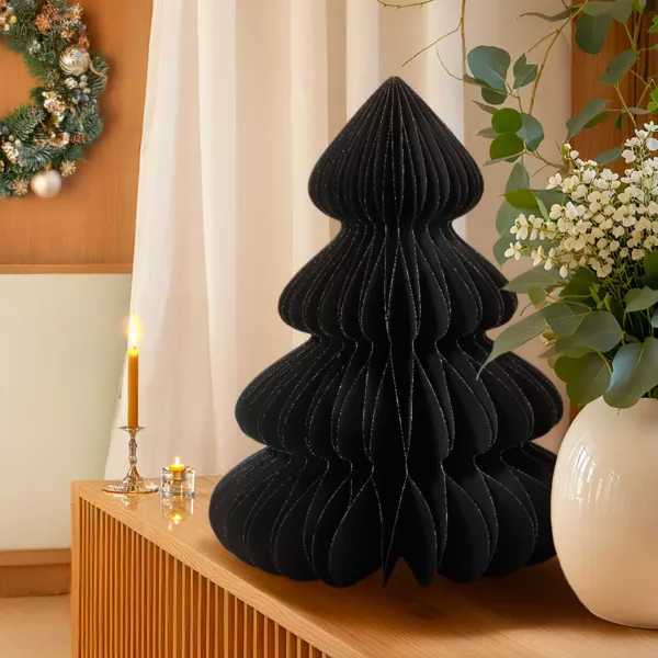 Sapin papier � poser (H60 cm) Fermeture Magn�tique Noir