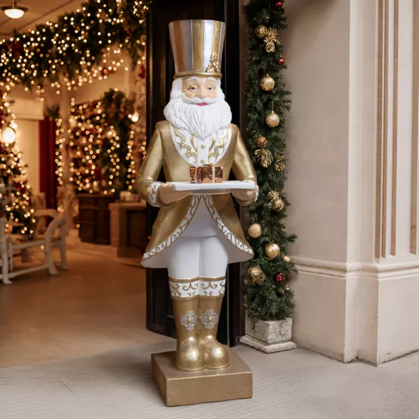 Pap� Noel Gigante (H175 cm) Gabriel vestido de Oro