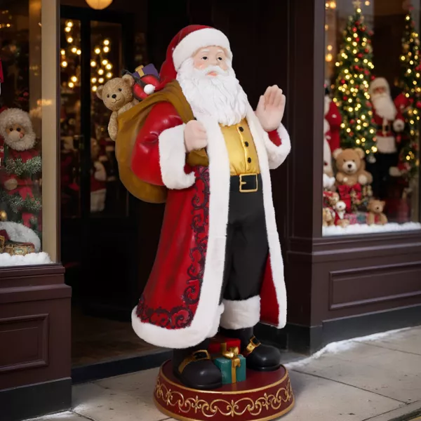 Traditioneller Riesen-Weihnachtsmann (H170 cm) Geschenketour