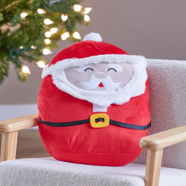 Knuffel (H35 cm) Vrolijke Kerstman Rood