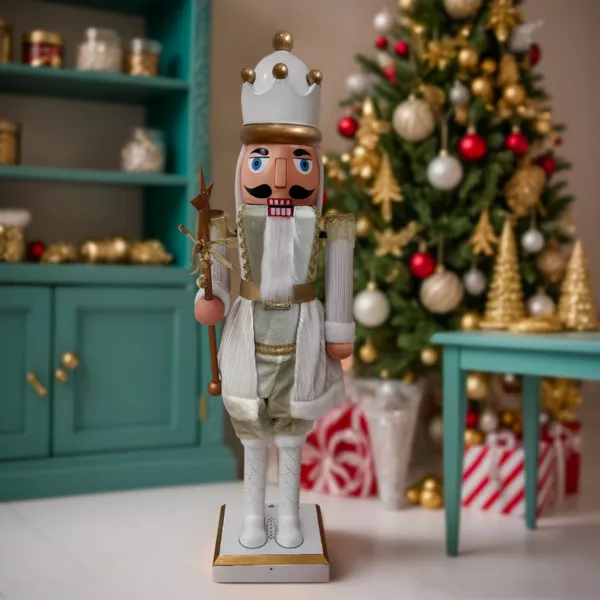 Muzikant Notenkraker (H160 cm) muzikaal en geanimeerd Pavel Wit