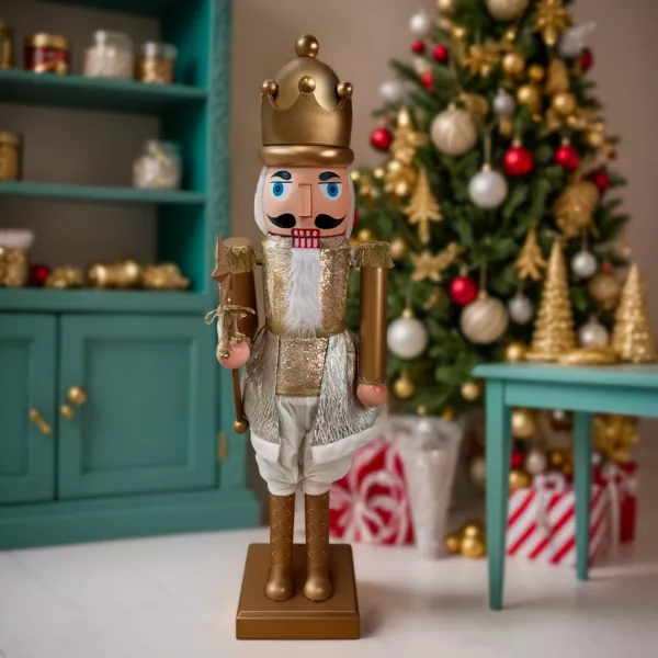 Musicien Casse-noisette (H160 cm) musical et anim� Pavel Or