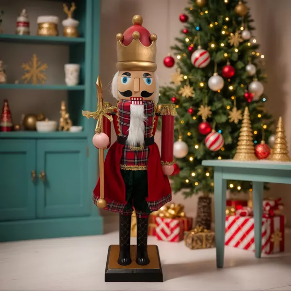 Musicien Casse-noisette (H160 cm) musical et anim� Pavel Rouge